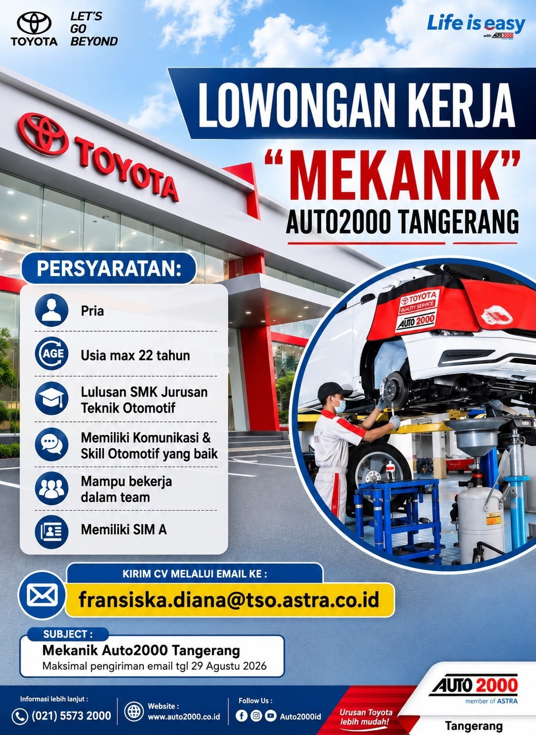 Loker Auto 2000 Tangerang